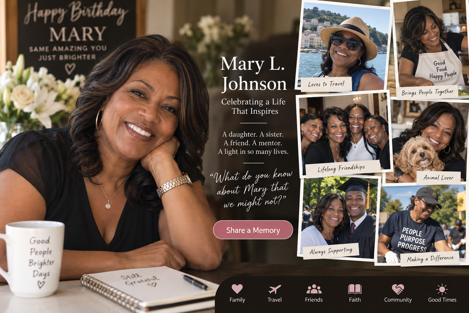 Life Discovery Celebration Card example